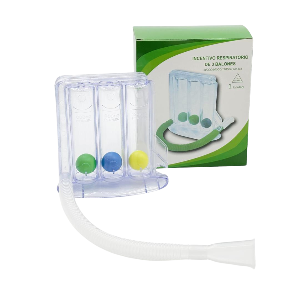 Respiratory Trainer 3 Ball Lung Exercise Device