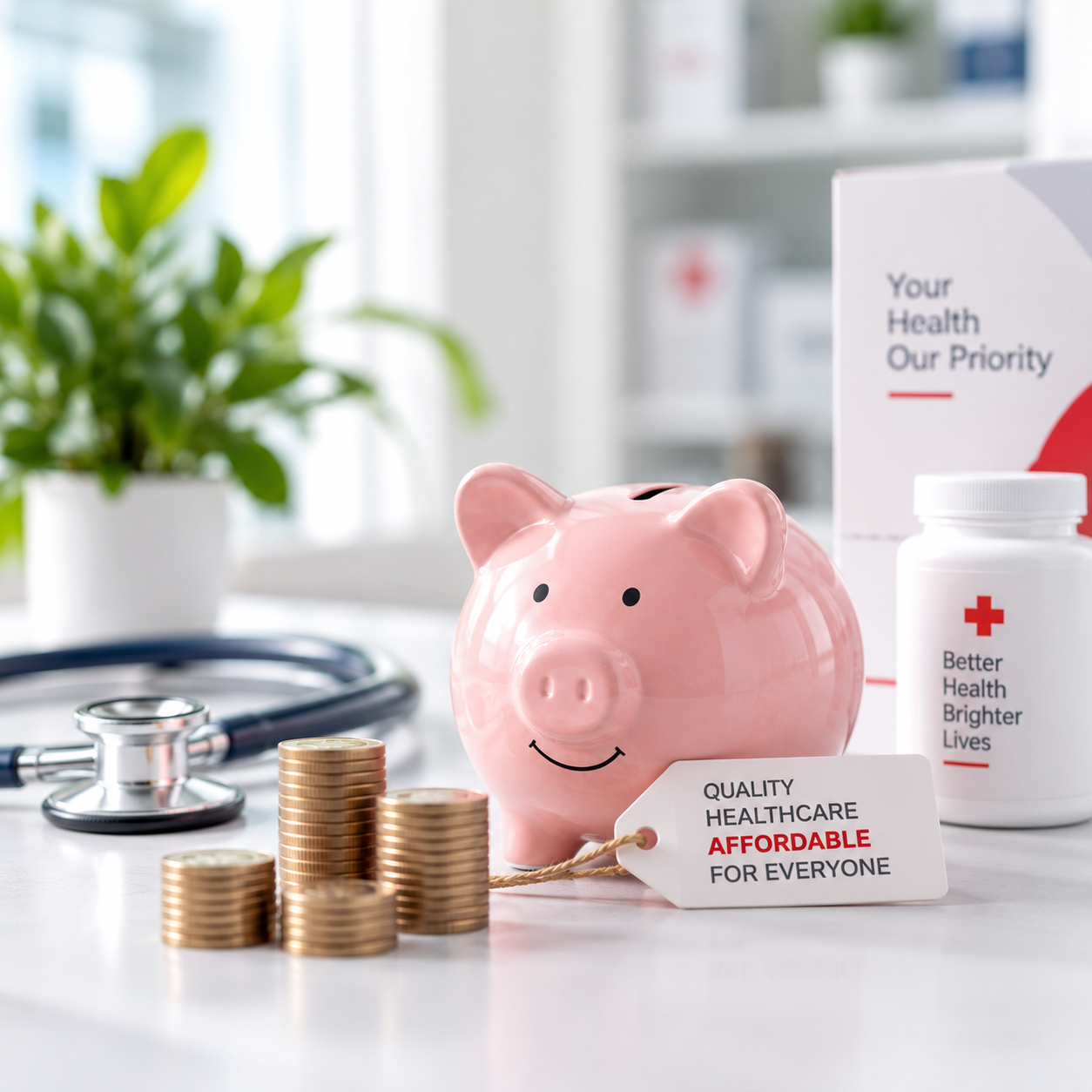 Healthcare product being provided to a customer