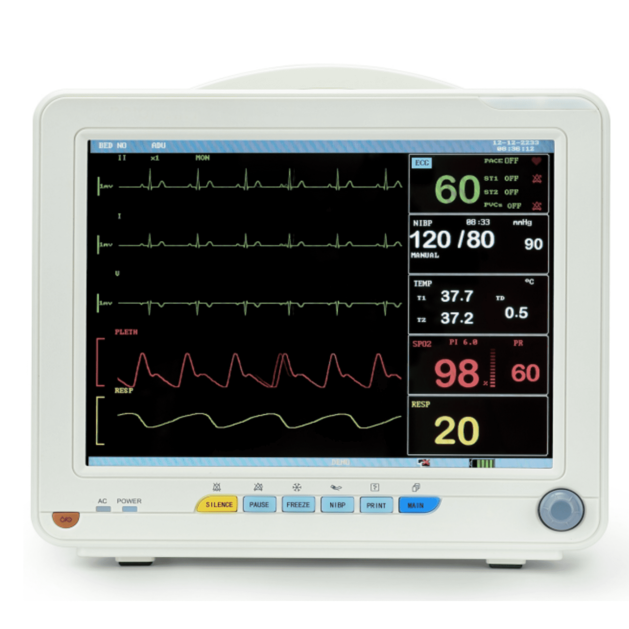 6-Parameter Patient Monitor (Without Printer) AV-FS-01 - Image 2
